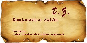 Damjanovics Zalán névjegykártya