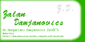 zalan damjanovics business card